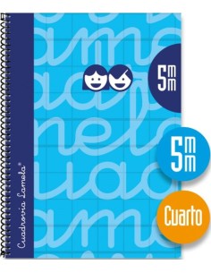 CUADERNO ESPIRAL 4º 80H 90G 4MM VERDE CUADROVIA EXTRADURA